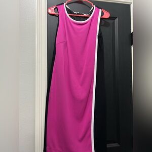 Glamour Pink Sheath Dress One Shoulder Cocktail